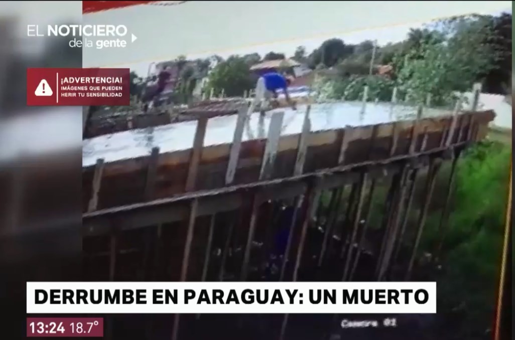 Video: así se derrumbó una obra en Paraguay | Internacionales