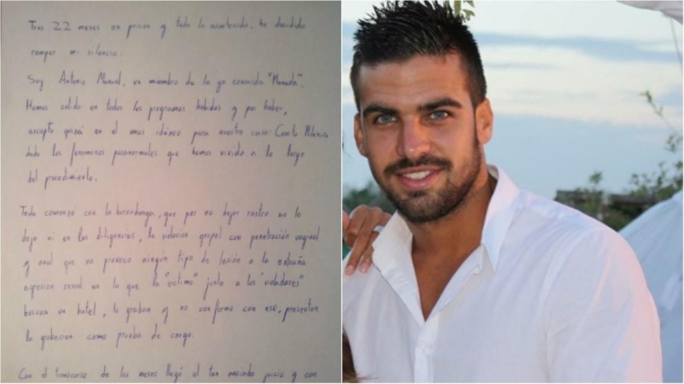 La polémica carta de un miembro de La Manada: "No soy ningún violador, ni abusador, ni odio a las mujeres" | Internacionales