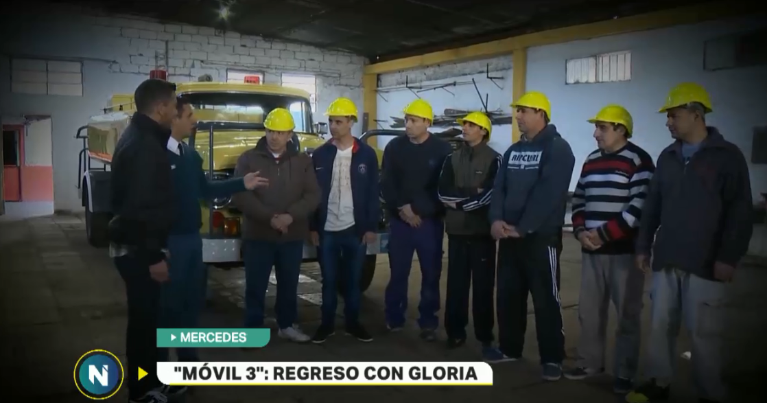 Presos del penal 5 de Mercedes repararon camión histórico de los Bomberos | Actualidad