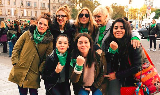 Actrices marcharon para pedir por el aborto legal | Espectáculos