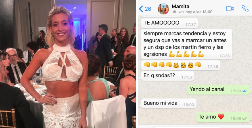 Sol Pérez compartió el mensaje de su mamá tras las críticas en los Martín Fierro | Espectáculos