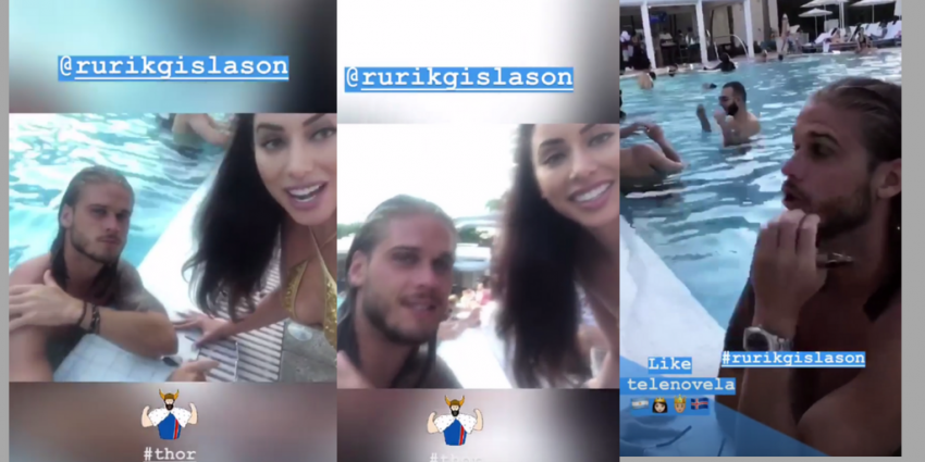 El encuentro entre la joven mendocina y el jugador islandés, el más fachero del Mundial | Espectáculos