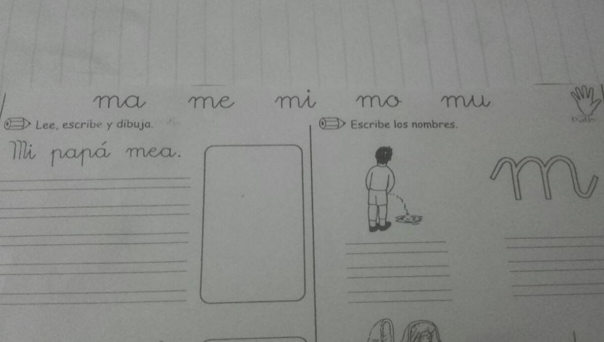 El ejercicio para que los chicos aprendan las consonantes que indignó a los padres y se volvió viral | Redes