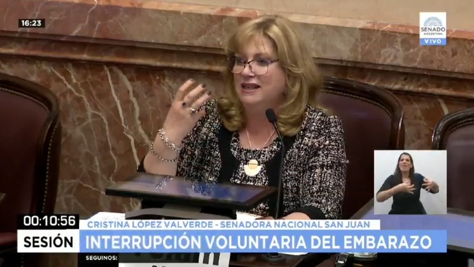 Aborto: la senadora que vota en contra porque no leyó el proyecto | Política