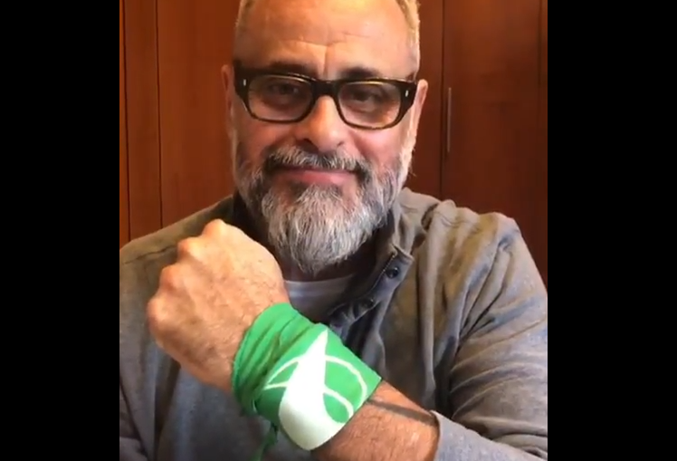 Jorge Rial se hizo un tatuaje a favor del aborto legal, de Eva Perón con el pañuelo verde | Espectáculos