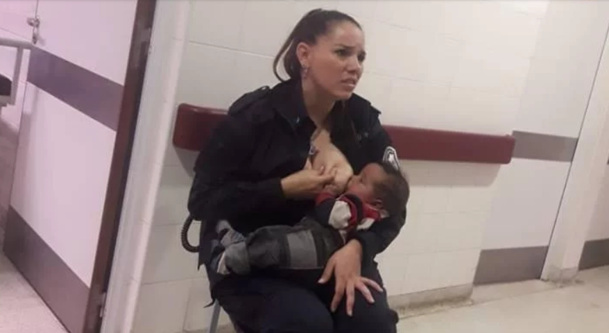 El triste relato de la policía que amamantó a un bebé en un hospital: "Los chicos tenían sarna" | Actualidad