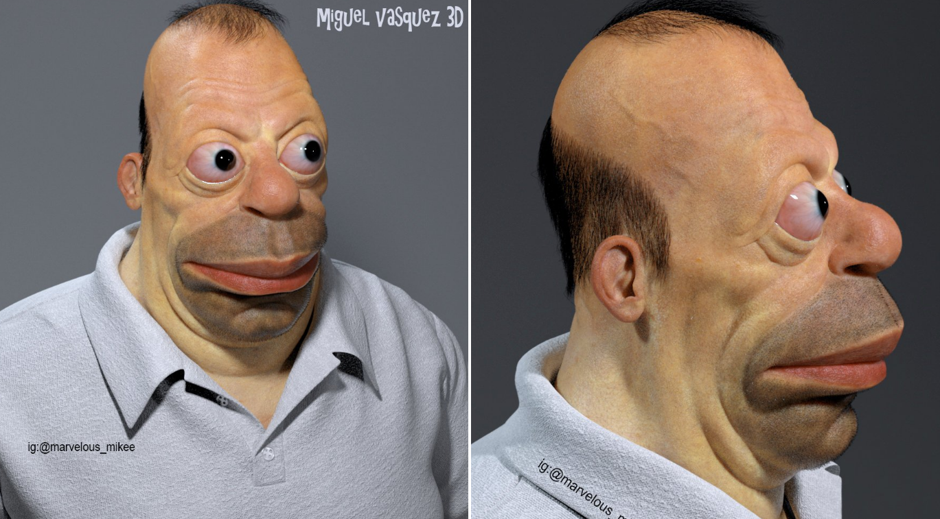 Así luciría Homero Simpson en la vida real | Redes