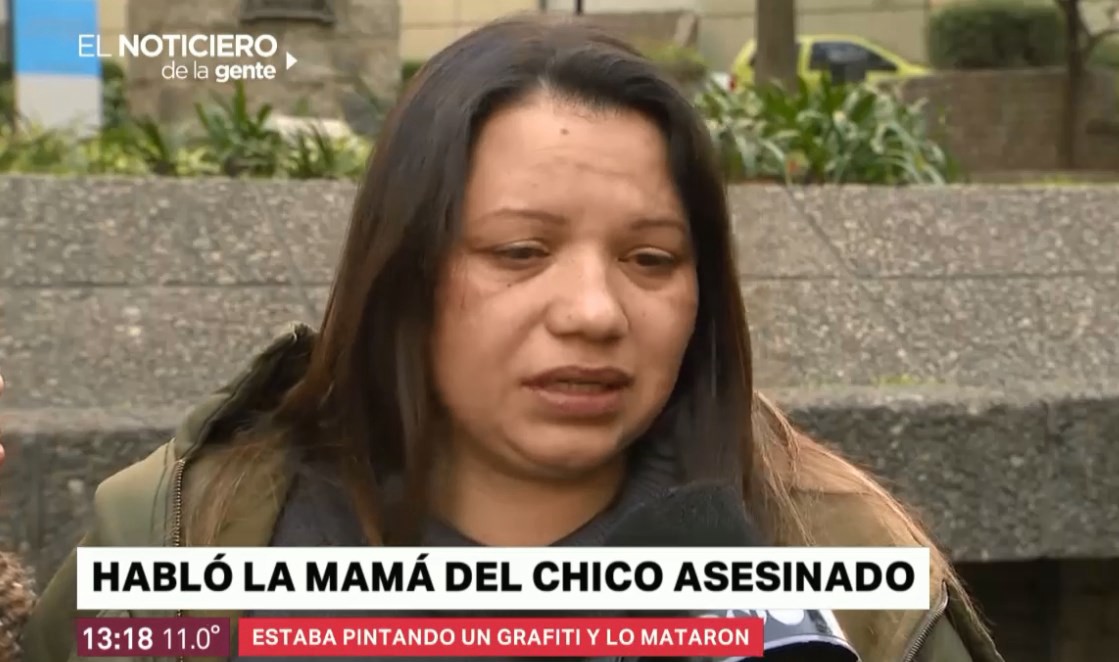Habló la mamá del joven al que asesinaron cuando pintaba un grafiti | Actualidad