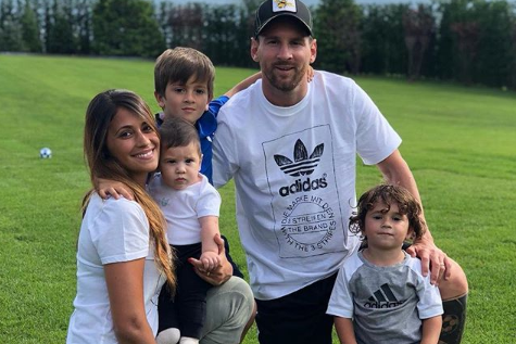 Equipo completo: la tierna foto de Messi junto a sus tres hijos y Antonela | Deportes