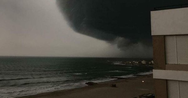 Video impactante: fuerte temporal y granizo en Mar del Plata | Actualidad