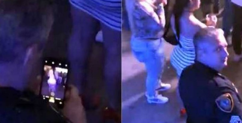 Escracharon a un policía que le sacaba fotos a la cola de una chica en un recital | Internacionales