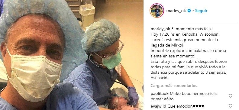 El conmovedor recuerdo de Marley en el primer cumpleaños de su hijo Mirko | Espectáculos