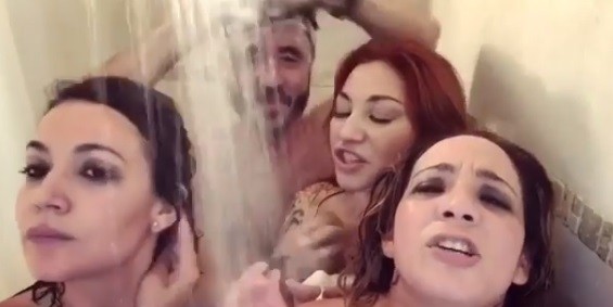 El video hot de las Bandana y Pablo Granados desnudos en la ducha | Espectáculos