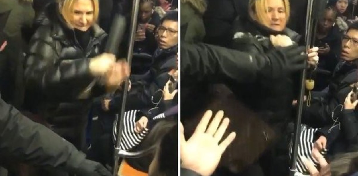 Video: brutal ataque racista en el subte de Nueva York | Internacionales