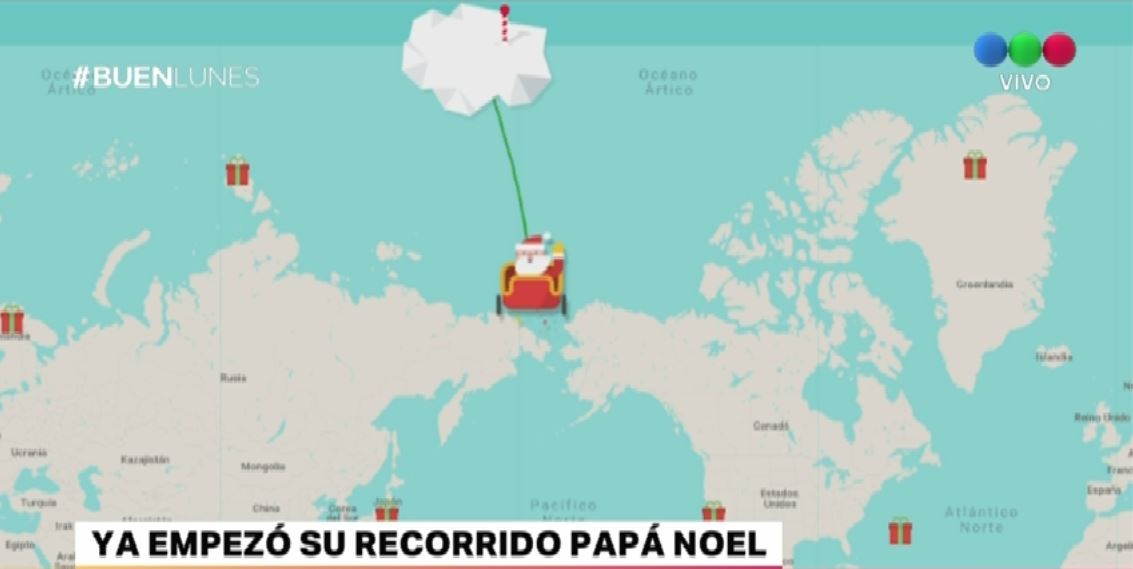 Papá Noel ya empezó su recorrido | Actualidad