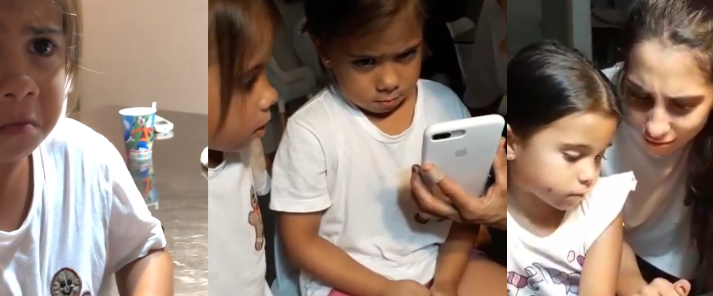 Los desopilantes videos de las hijas de Cinthia Fernández, indignadas con Papá Noel:  "¡No existe!" | Espectáculos