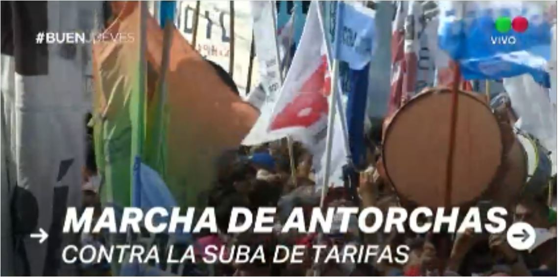 Marcha de antorchas contra la suba de tarifas | Actualidad