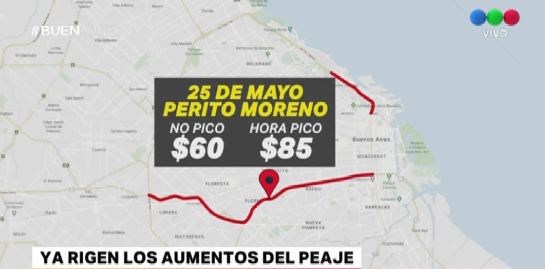 Ya rigen los aumentos del peaje | Actualidad