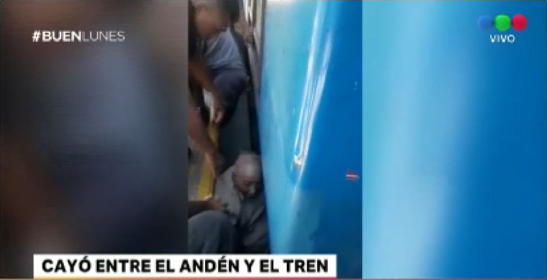 Un hombre de 91 años cayó entre el andén y el tren | Actualidad