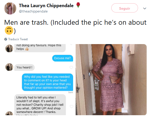 Un hombre se burló del vestido que tenía en una foto de Tinder y la terminaron contratando como modelo de la marca | Redes