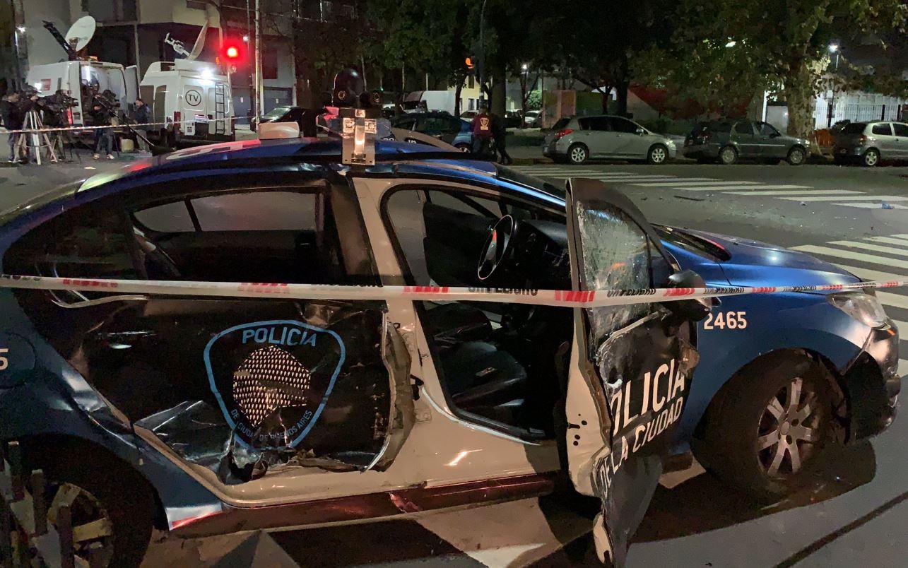 Chocaron dos patrulleros que perseguían a ladrones en Caballito | Actualidad