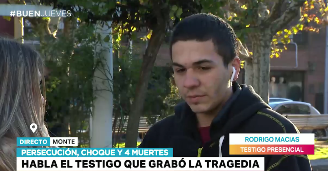 "Sentimos el trayecto de la bala pasando por al lado nuestro", dijo el vecino que grabó la persecución en San Miguel del Monte | Actualidad