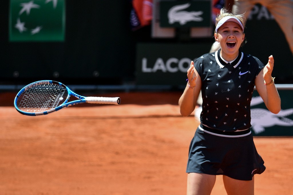 Amanda Anisimova dio el golpe en Roland Garros: con 17 años, eliminó a Simona Halep y se metió en semifinal | Deportes