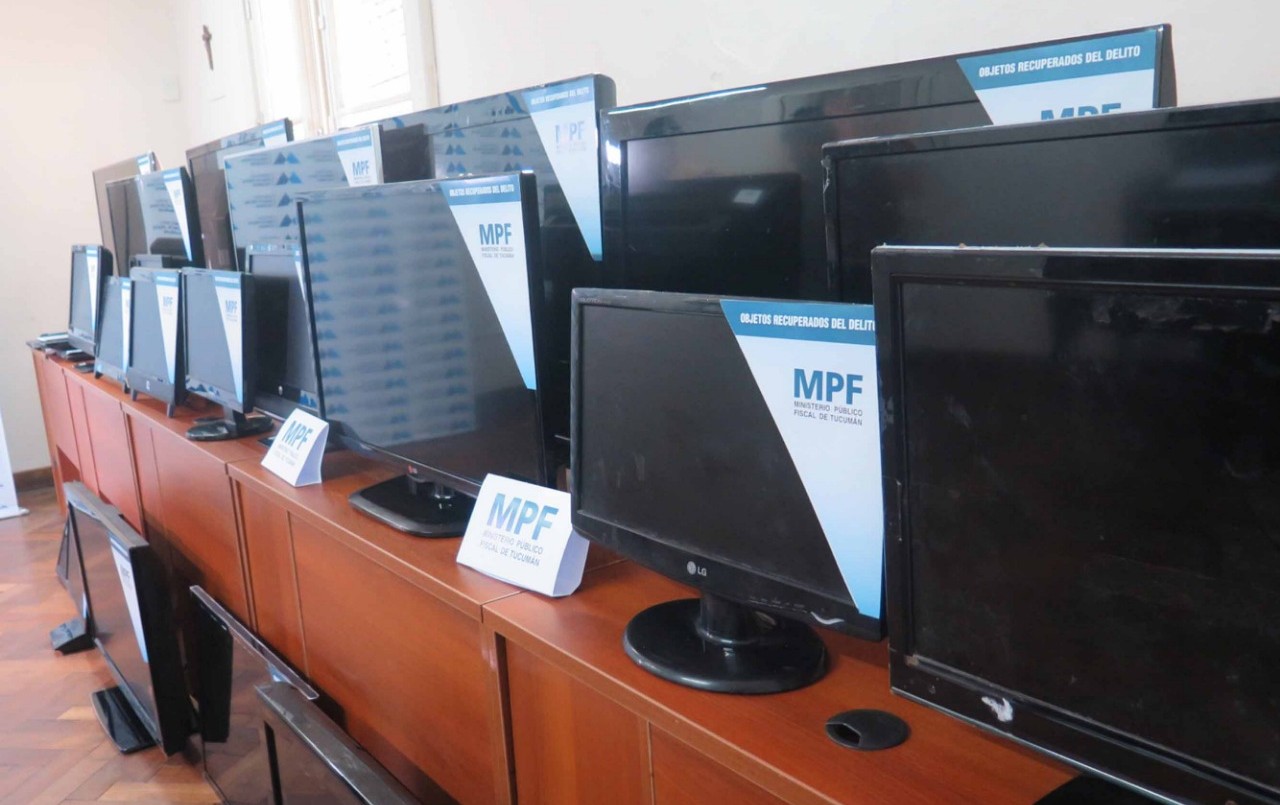 Tucumán: entregan televisores y computadoras incautadas a instituciones | Actualidad
