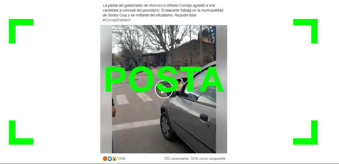 Es verdadero que el agresor de una candidata del PJ es empleado municipal y militante de Cambiemos | Elecciones 2019