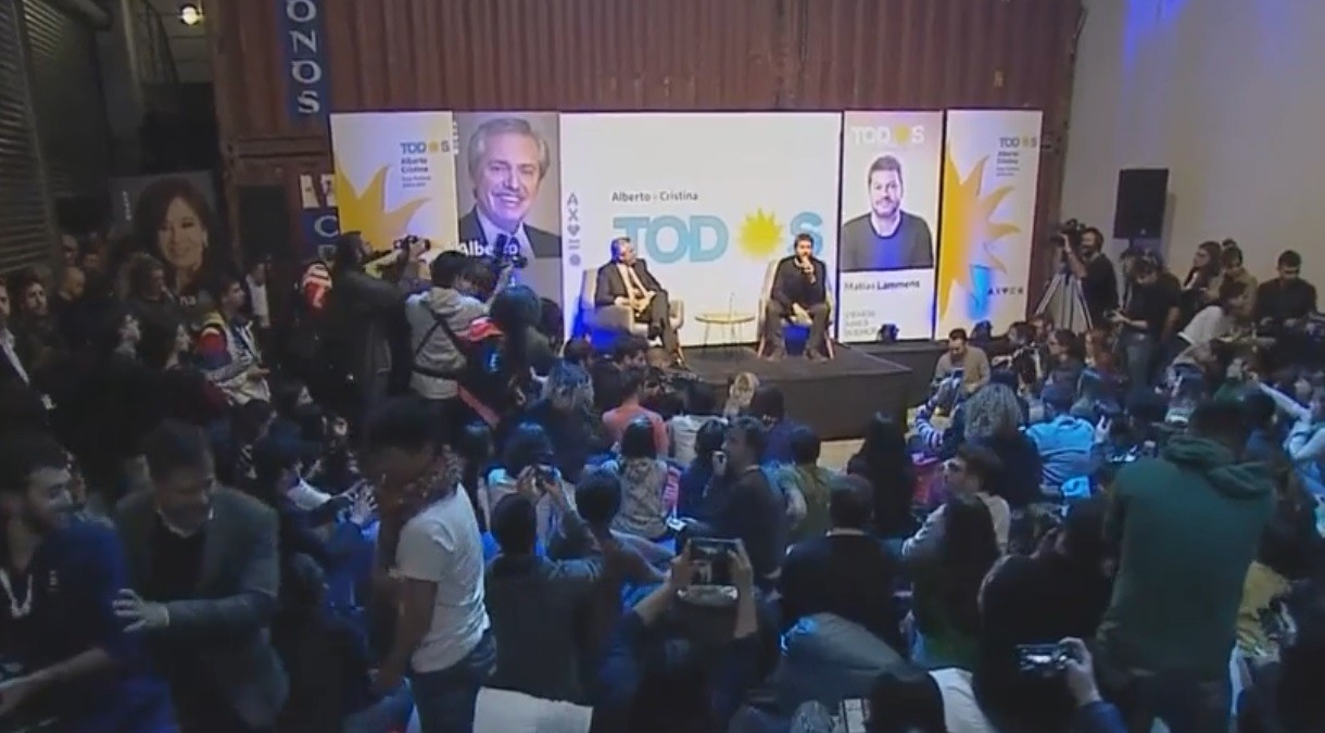 Fernández y Lammens se reunieron con jóvenes y representantes de espacios culturales | Elecciones 2019