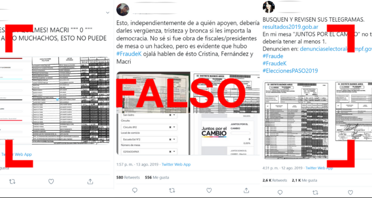 Los telegramas con errores no implican que haya habido fraude electoral | Elecciones 2019