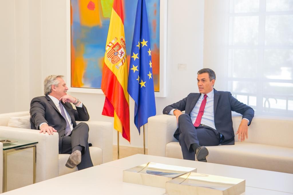 Alberto Fernández se reunió con el presidente español Pedro Sánchez | Elecciones 2019