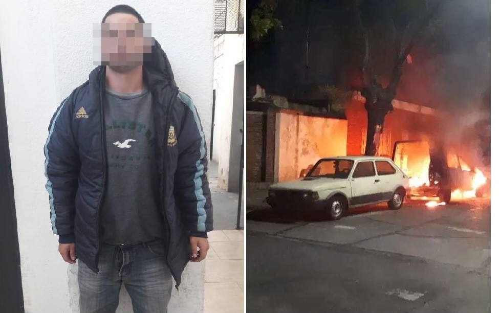 Infraganti: detuvieron a "quemacoches" que filmaba sus incendios | Actualidad