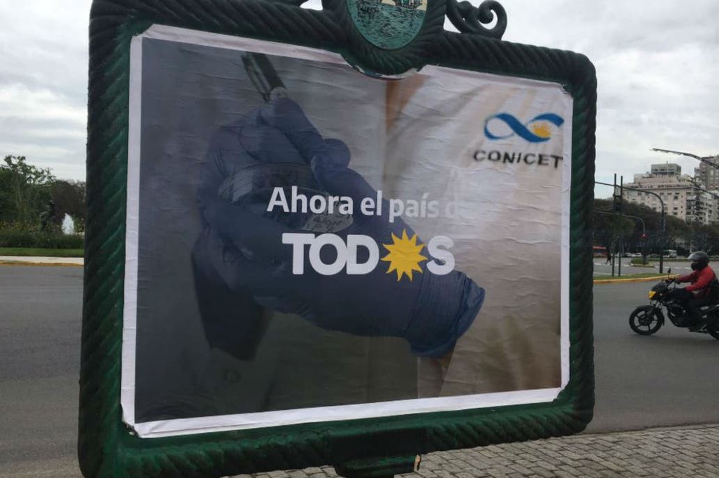 Científicos indignados por los afiches del Conicet con el Frente de Todos | Política