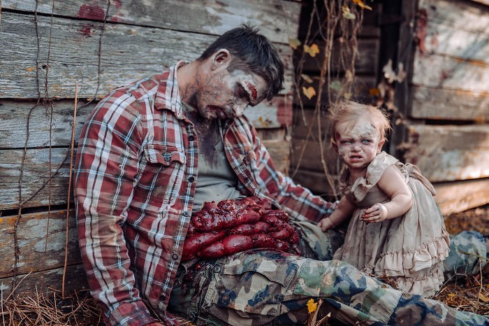 Fotos: la madre que convirtió a su pequeña hija en zombi para Halloween | Curiosidades