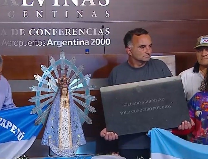 Virgen que estuvo en Malvinas: llegó a la Argentina a 37 años de la guerra | Actualidad