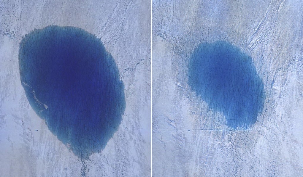 Observan en tiempo real cómo un lago se vacía en horas | Internacionales