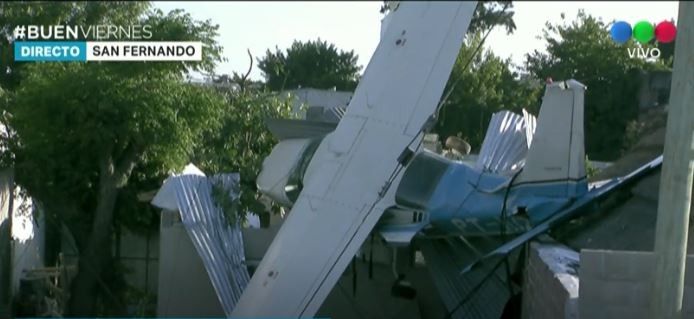 Una avioneta cayó sobre una casa en San Fernando | Actualidad