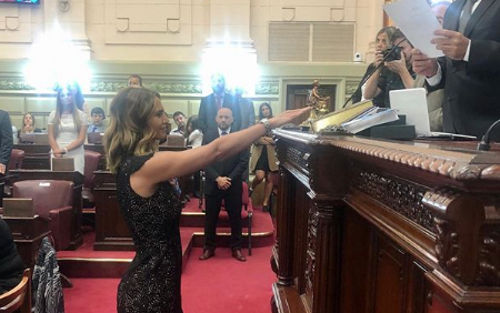 Amalia Granata asumió como diputada y su saludo generó polémica | Política