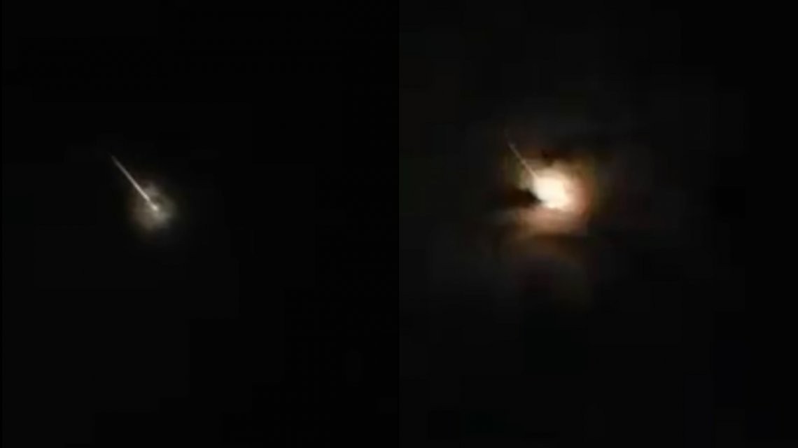 VIDEO: Así cayó una increíble bola de fuego sobre el Océano Pacífico | Actualidad