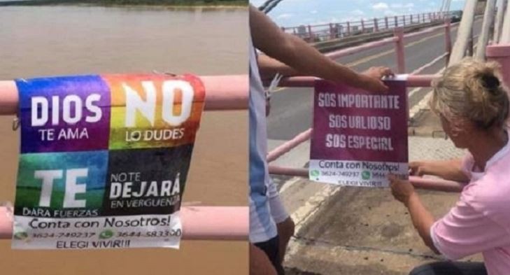 "Sos valioso": colgaron carteles en un puente para brindar ayuda ante intentos de suicidios | Actualidad