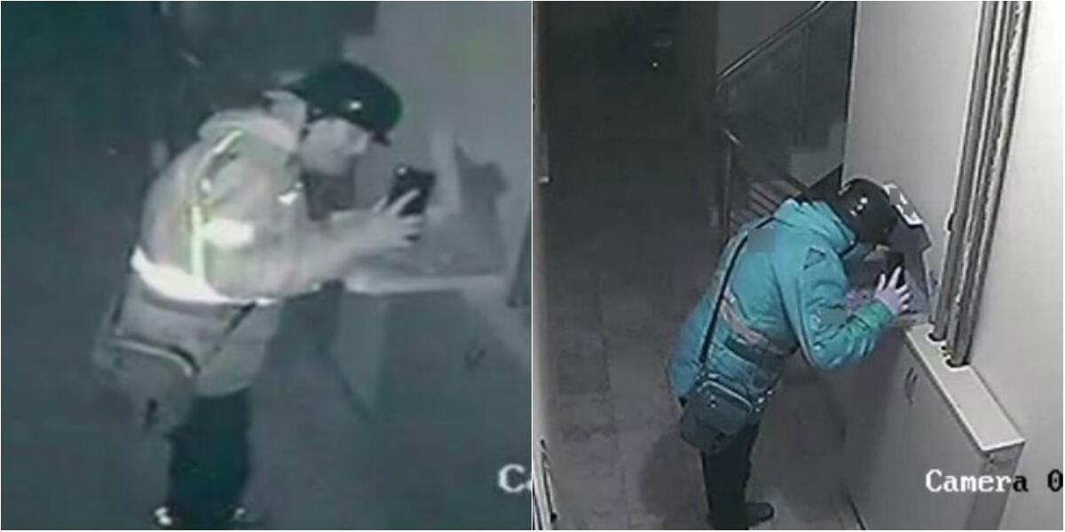 El momento en que un delivery escupe una pizza antes de entregarla: piden 18 años de prisión | Curiosidades