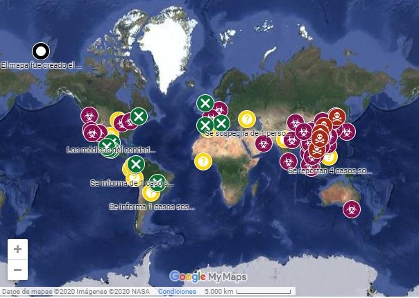 Mapa interactivo en tiempo real de todos los casos del coronavirus en el mundo | Internacionales