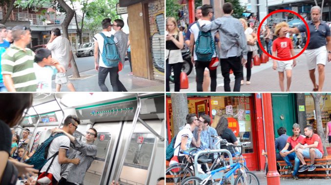 Video: así reaccionan los porteños cuando ven una pareja gay besándose | Actualidad