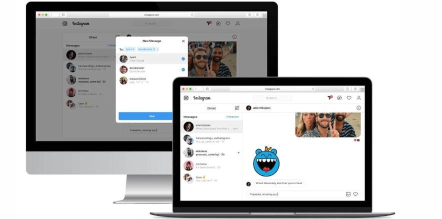 Instagram habilita los mensajes directos en la versión web | Tecno