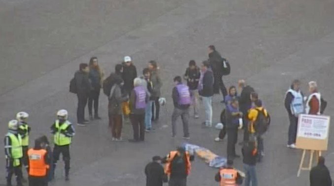 "Picadito" de protesta en la 9 de Julio | Actualidad