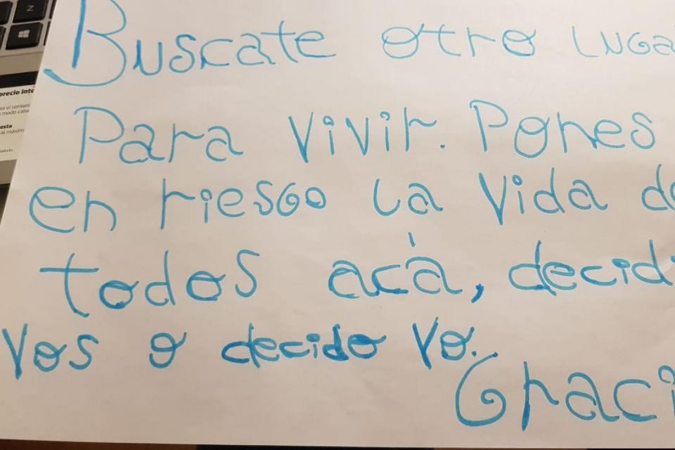 Grave amenaza a un médico: "Buscate otro lugar para vivir, decidí vos o yo" | Actualidad