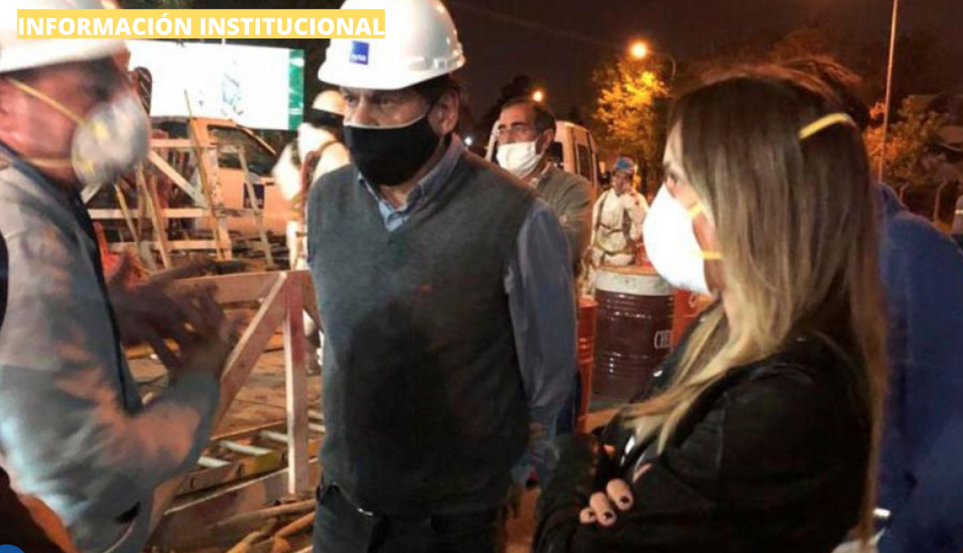 AySA: reparan grandes conductos que rompió una empresa privada | Política