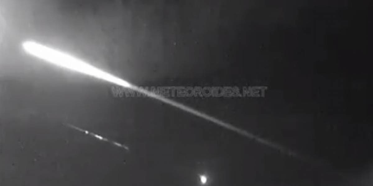 Una bola de fuego pasó a más de 80 mil kilómetros por hora y se deshizo antes de impactar contra la Tierra | Internacionales