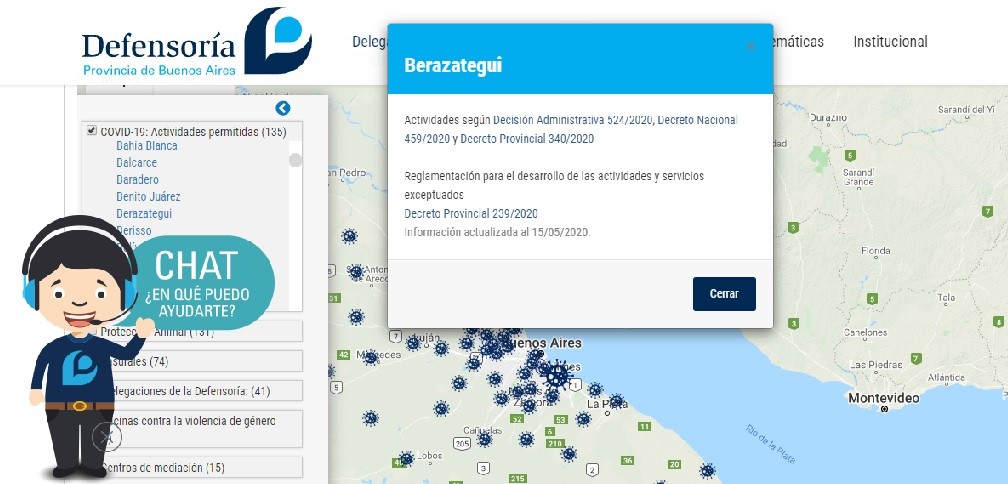 Mapa interactivo permite saber las actividades autorizadas en cada municipio bonaerense | Actualidad